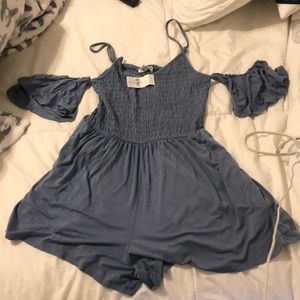 blue romper